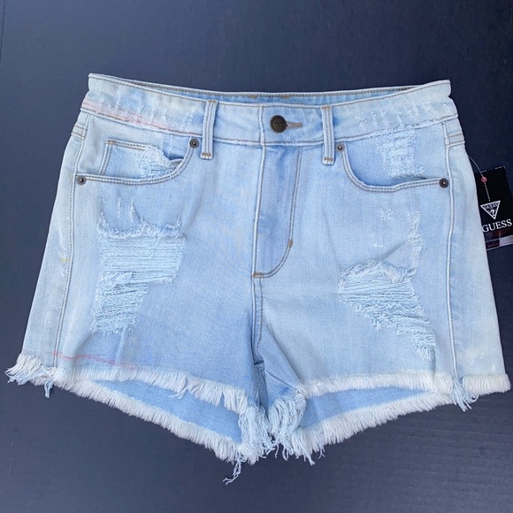 New GUESS Original Denim Short SZ 27 - Picture 1 of 10